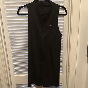 ALO Yoga Black Zip-Up Jumpsuit